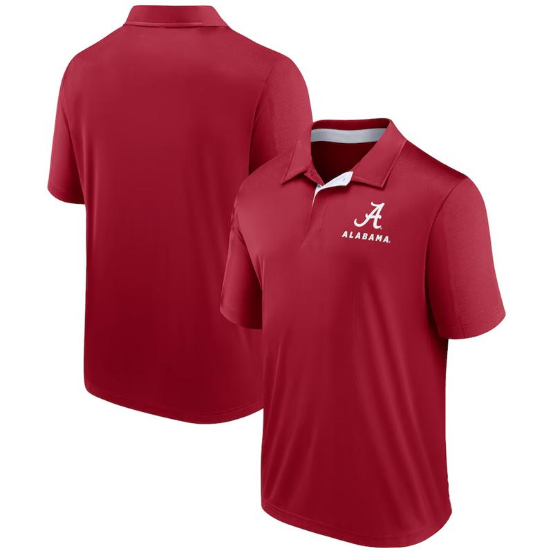 Alabama Crimson Tide Fundamental Defender Polo - Crimson, Men Football NCAA Polo Shirt Trendy 2024, Gift For Fan Sport Cotton Fabric