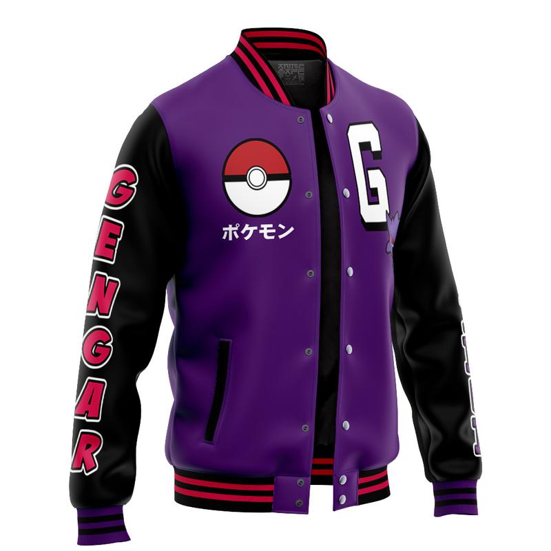 Gengar Pokemon Varsity Jacket