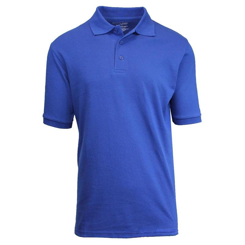 Men's Single Short Sleeve Classic Pique Polo Shirt