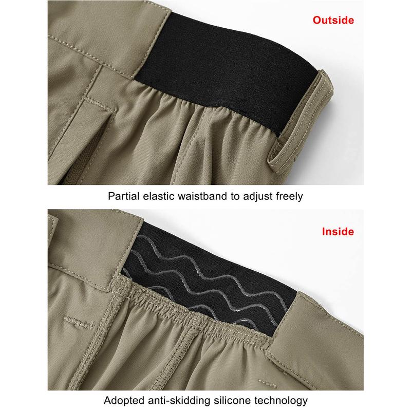 Men's 9'' Golf Work Shorts Stretch Waistband Dry Fit Hiking Casual Business Dress Athletic Shorts 3 Pockets