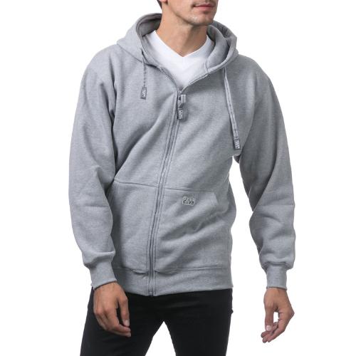 Pro Club Heavyweight Fleece Hoodie Zipper Menswear Cotton Stylish