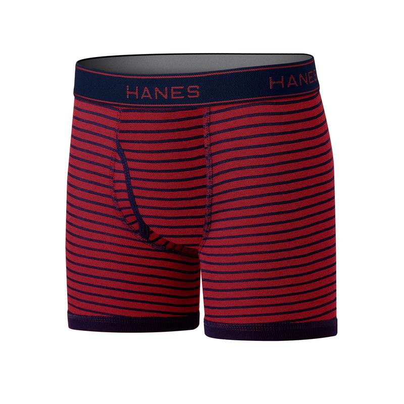 Hanes Comfort Flex Boys' Ringer Boxer Brief Underwear, 10+2 Pack For Men