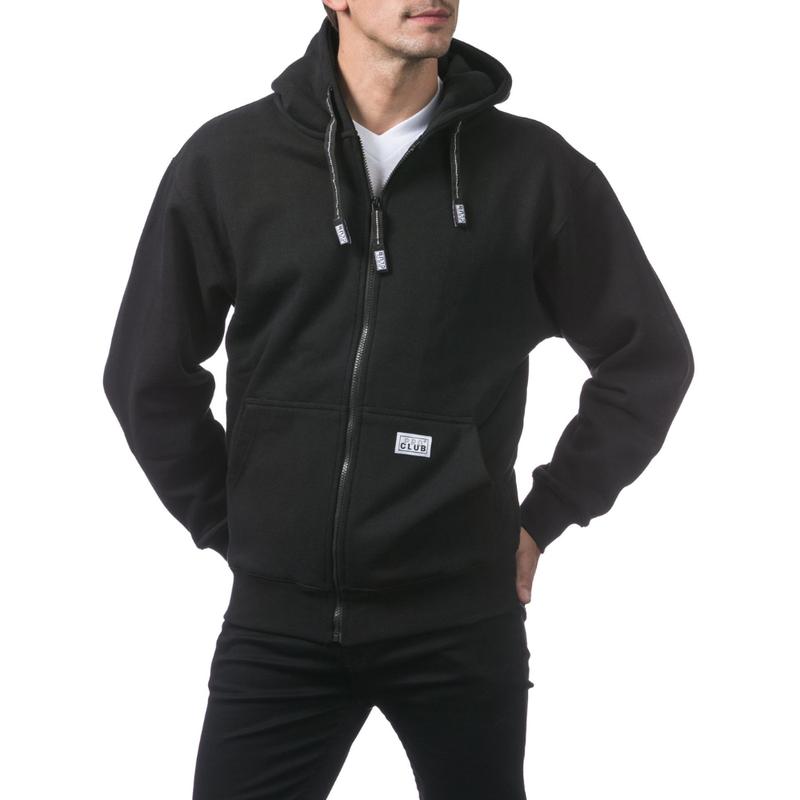 Pro Club Heavyweight Fleece Hoodie Zipper Menswear Cotton Stylish