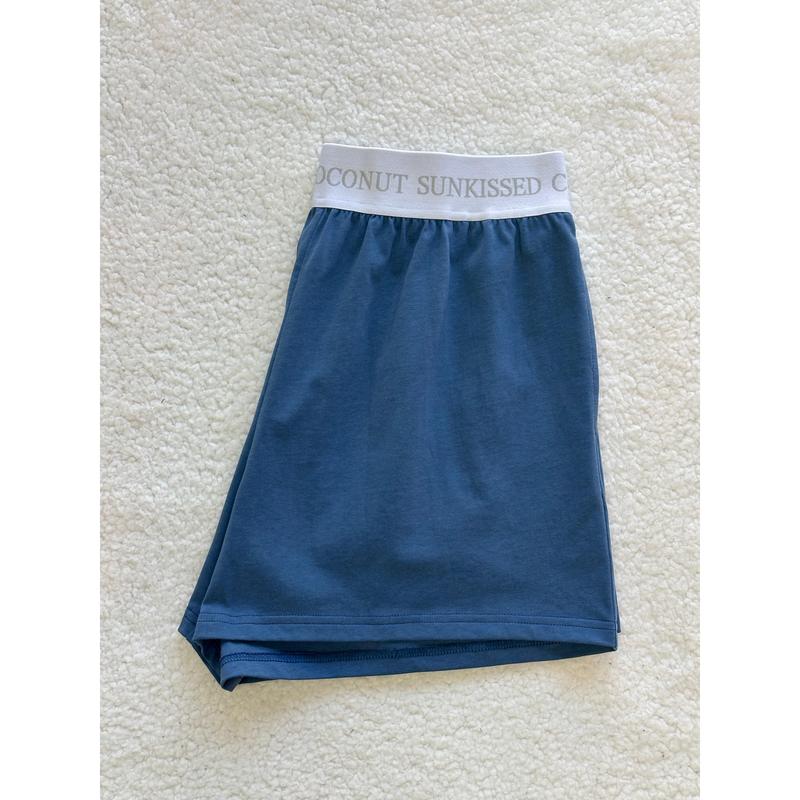 Hamptons Blue Basic Watercolor shorts