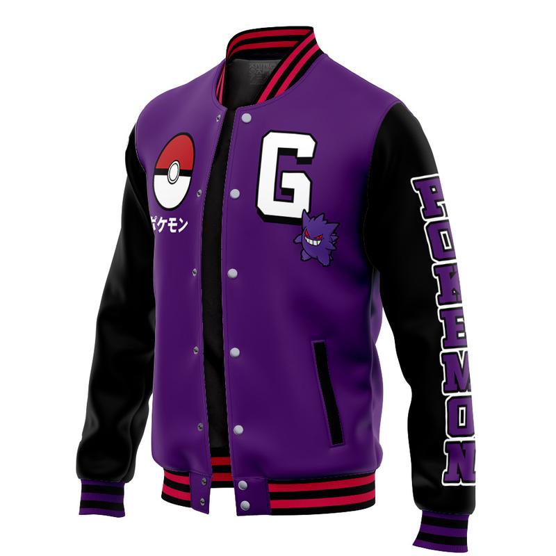 Gengar Pokemon Varsity Jacket