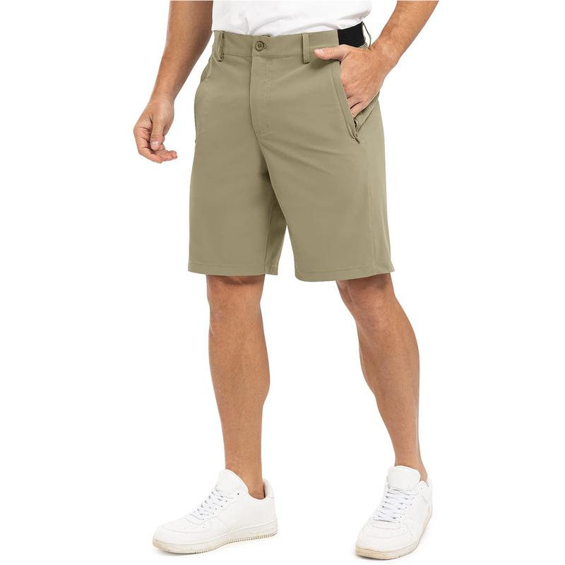 Men's 9'' Golf Work Shorts Stretch Waistband Dry Fit Hiking Casual Business Dress Athletic Shorts 3 Pockets