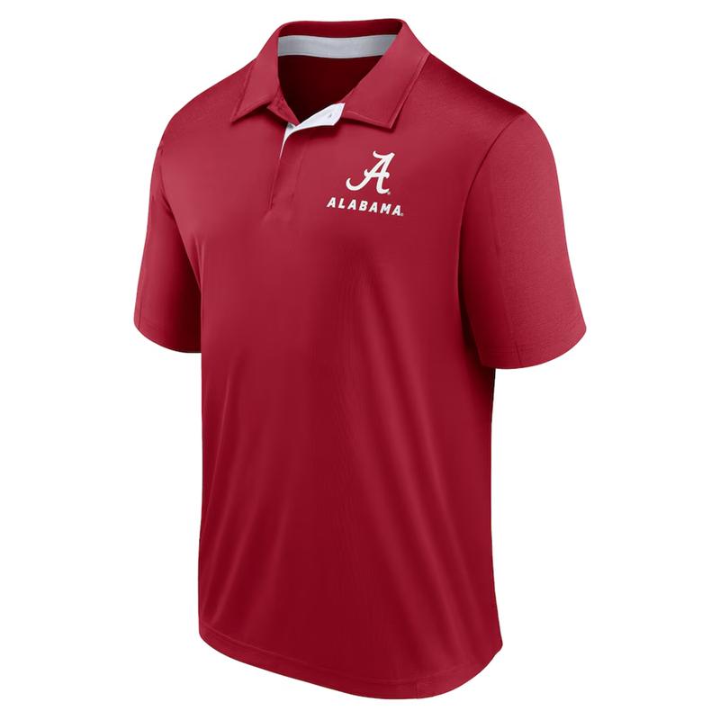 Alabama Crimson Tide Fundamental Defender Polo - Crimson, Men Football NCAA Polo Shirt Trendy 2024, Gift For Fan Sport Cotton Fabric