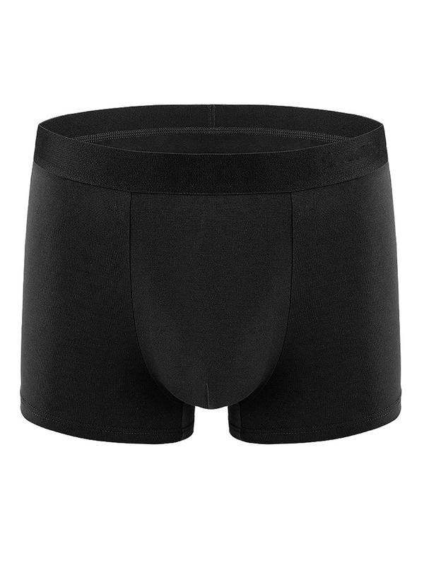 Men's Colorblock Tape Boxer Briefs, Breathable Comfortable Underwear for Daily Wear, Men's Underwear for All Seasons