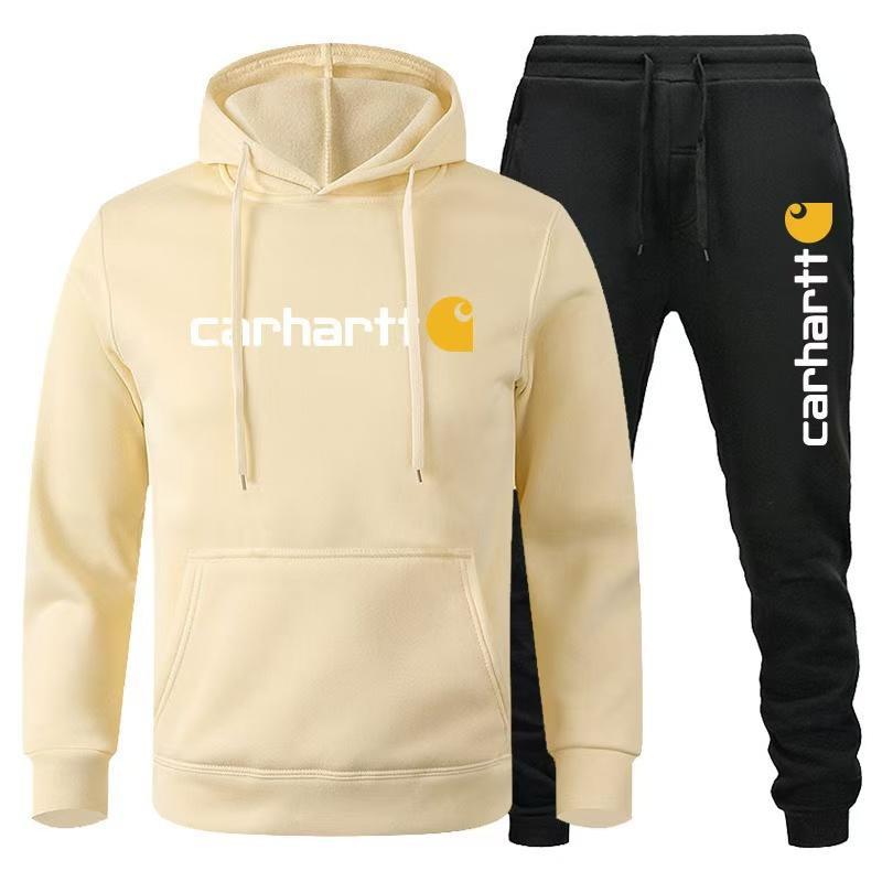 Carhart Loose Fit MidweightLogo Graphic Hoodie,Menswear, Cotton Shirt, T-shirt,Sweatshirt Trendy and fashionable two-piece sports suit Clothing Gamis