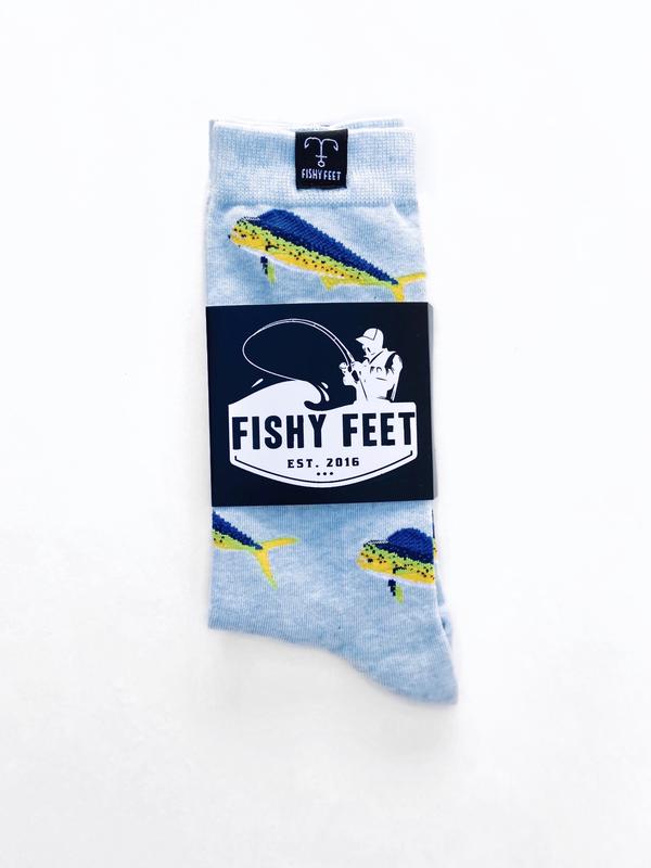 Fish Sock variety pack (4 pairs), fishing, fishing gift, fisherman, Trout, Bass, Tuna, Fishy Feet, Socks Menswear