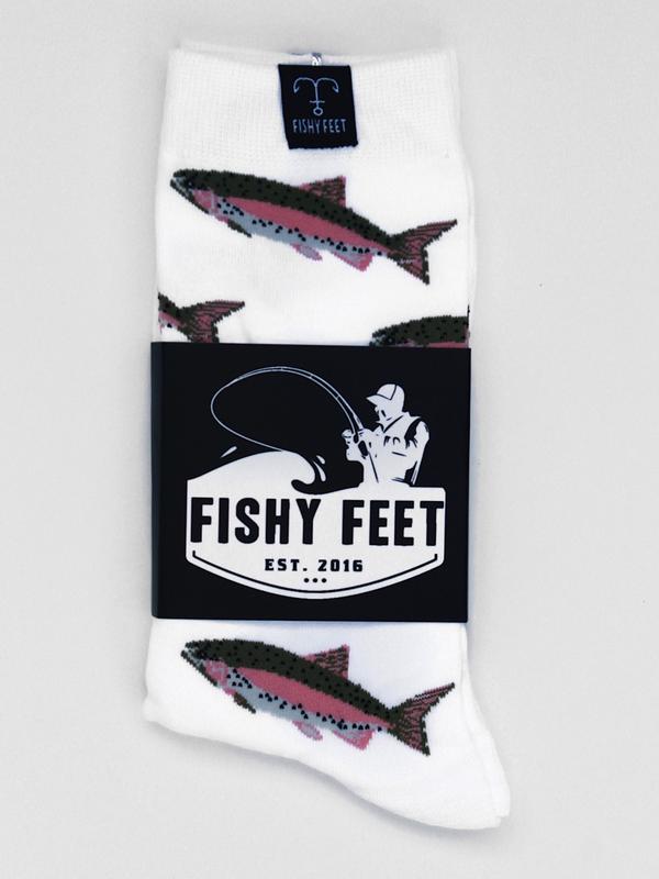 Fish Sock variety pack (4 pairs), fishing, fishing gift, fisherman, Trout, Bass, Tuna, Fishy Feet, Socks Menswear