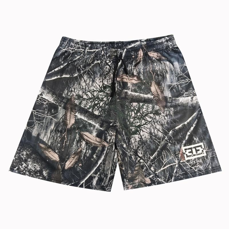 Men's Casual Mesh Camo Chic Fitted Trend Mid Waist Shorts For Men & Women, Breathable & Versatile for Basketball, Fitness,Outdoor Menswear Fabric Polyester