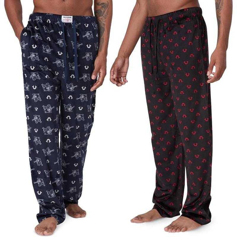 2 Pack Fleece Pajama Pants for Men, PJ Pants Men’s Sleepwear