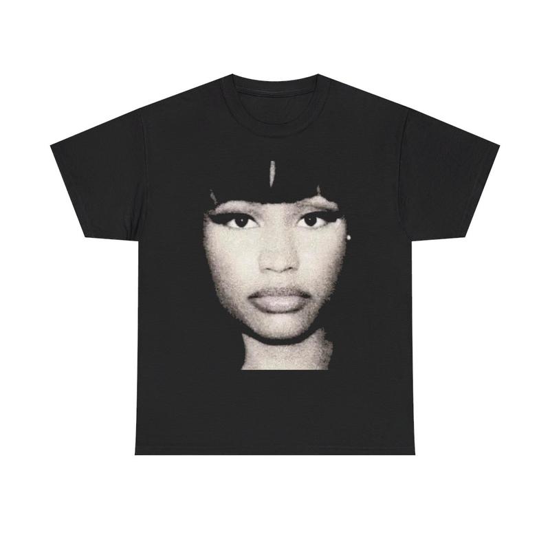 Vintage Nicki Inspired Y2k 90s Hip-Hop Vibes Heavy Cotton Graphic T-Shirt Tshirt Shirt HipHop Rap Tee Shirt Retro Fashion Casual Menswear Oversized Top