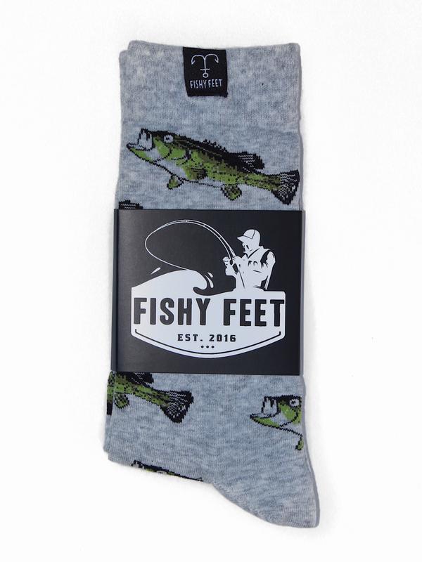 Fish Sock variety pack (4 pairs), fishing, fishing gift, fisherman, Trout, Bass, Tuna, Fishy Feet, Socks Menswear